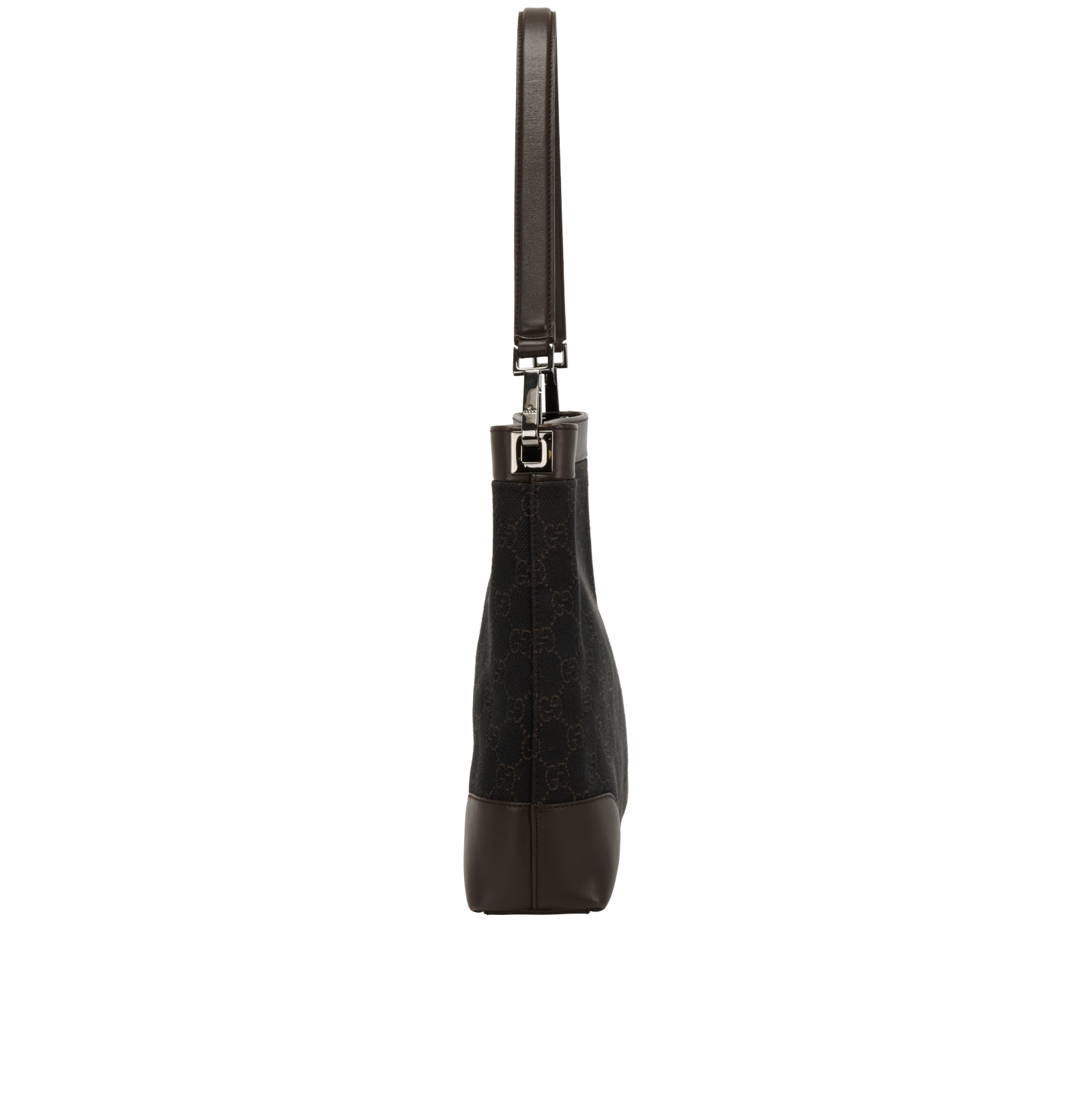 Vintage GG Shoulder Bag, &pound;350, Handbags, Brown, Leather, Bottom view